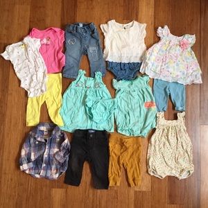 Lot of Baby Girl Clothes size 3-6 months